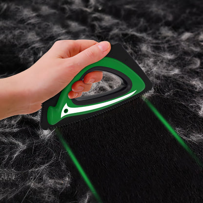 Reusable Pet Hair Remover Brush for Furniture, Car, and Carpets - Green