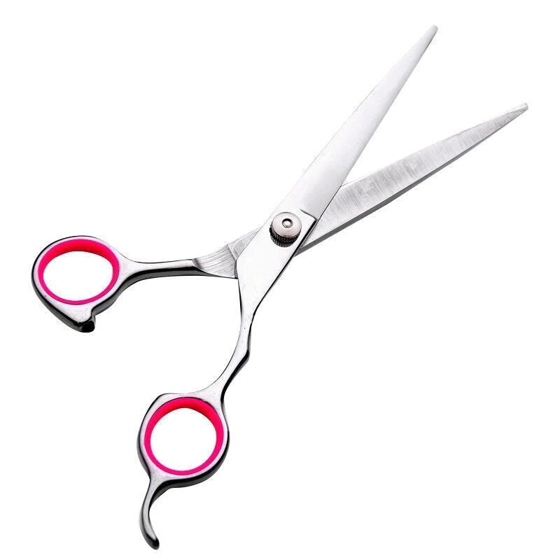 Professional Stainless Steel Pet Dog Grooming Scissors Set - Straight, Curved, and Thinning Shears