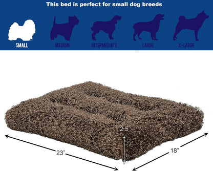 Deluxe Coco Chic Pet Bed - Ultra-Soft, Overstuffed, Machine Washable, Ideal for 24-Inch Crates