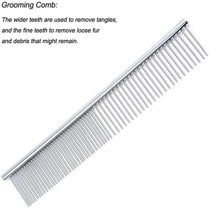 Professional Stainless Steel Pet Dog Grooming Scissors Set - Straight, Curved, and Thinning Shears
