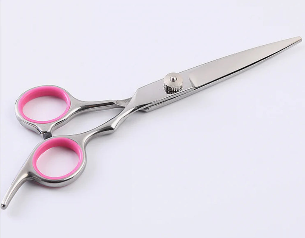 Professional Stainless Steel Pet Dog Grooming Scissors Set - Straight, Curved, and Thinning Shears